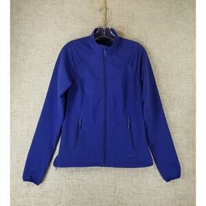 Mountain Hardwear Lightweight Jacket Womens S Blue Full Zip Stretch Active EUC